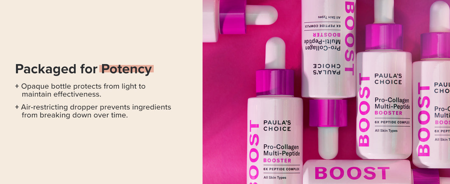 Paula's Choice Pro-Collagen Multi-Peptide BOOSTER 6X PEPTIDE COMPLEX All Skin Types 20ml - 🚚 FREE SHIPPING