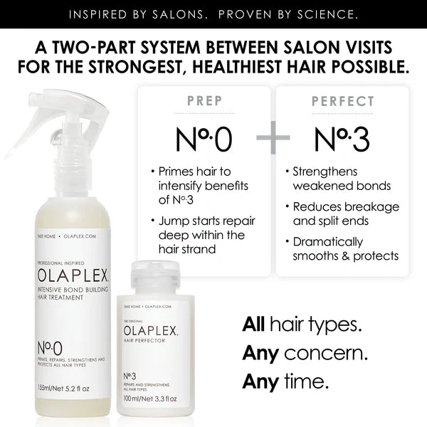 Olaplex No.0 + No.3 Combo Hair Treatment, 155ml + 100ml - 🚚 FREE SHIPPING